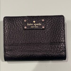 Kate Spade Textured Black Wallet
